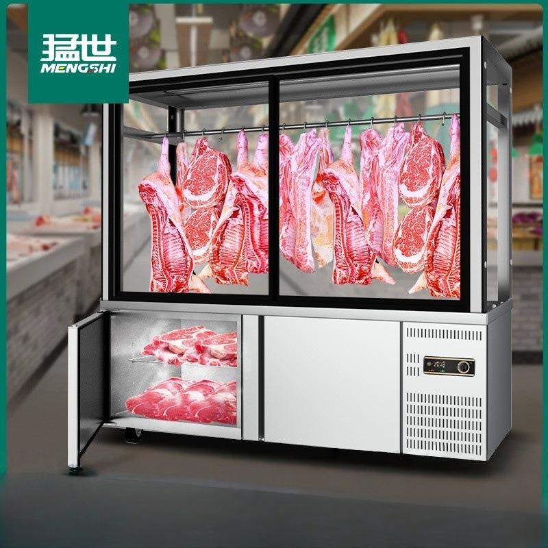 熟食展示柜夜市摆摊卤菜鸭货烧腊挂鸭柜牛羊挂肉展示柜吊肉柜