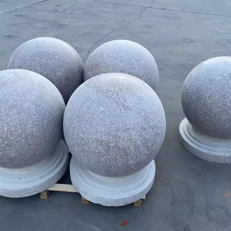 花岗岩阻车石球学校停车场阻车P球大理石阻车球