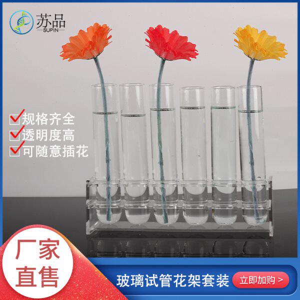 有机玻璃试管架实验玻璃试管花架摆件网红插花亚克力水培绿植鲜花