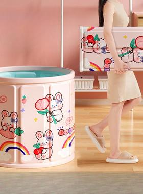 泡澡桶可折叠大人浴桶家用浴缸洗澡桶成人泡浴桶儿童沐浴全身浴盆