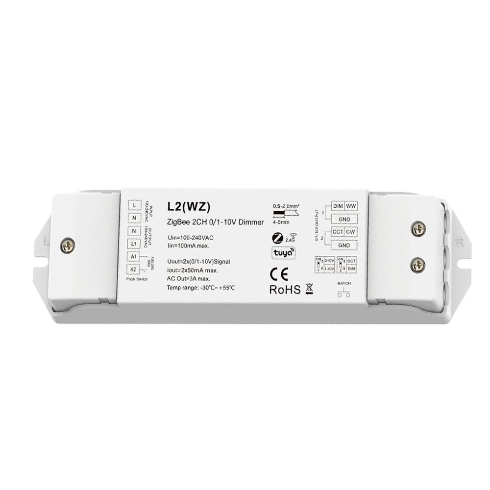 RF+ZigBee+PUSH0/1-10V调光调色器L2(WZ)支持音乐播放HUE