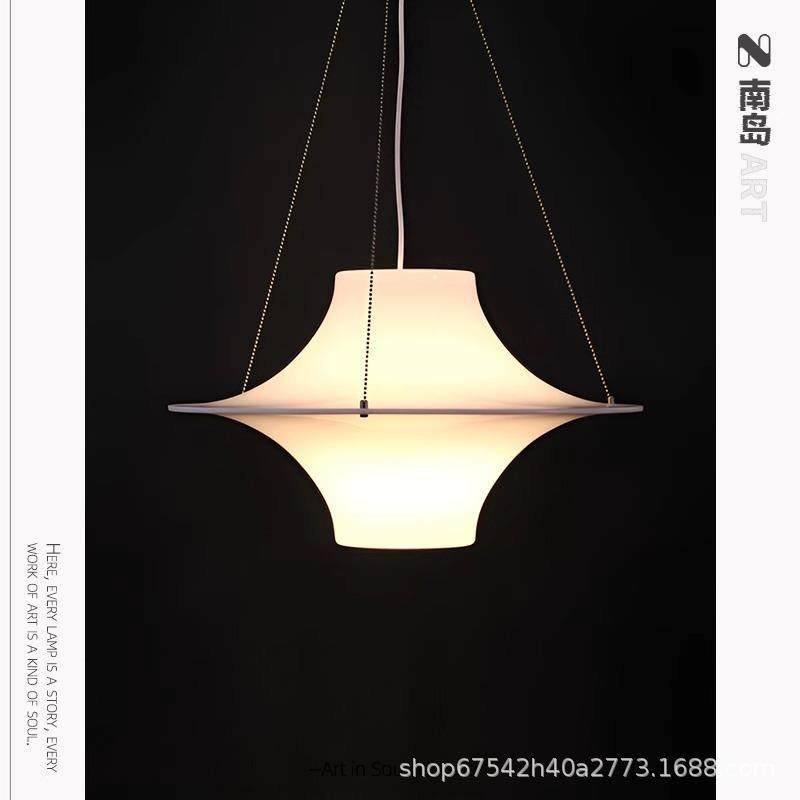 中古风lokki海鸥吊灯法式奶油客厅餐厅吧台飞碟灯北欧书房卧室灯