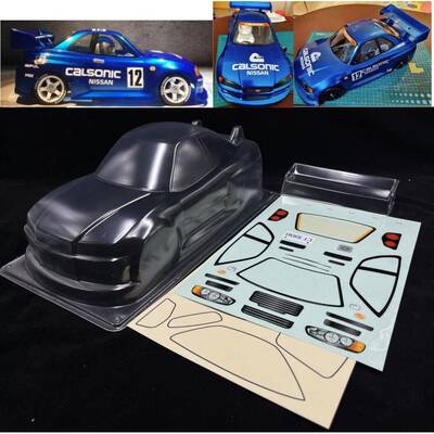 1/10平跑车壳MiniM车壳CALSONICGTRPC车壳210mmTamiyaM210