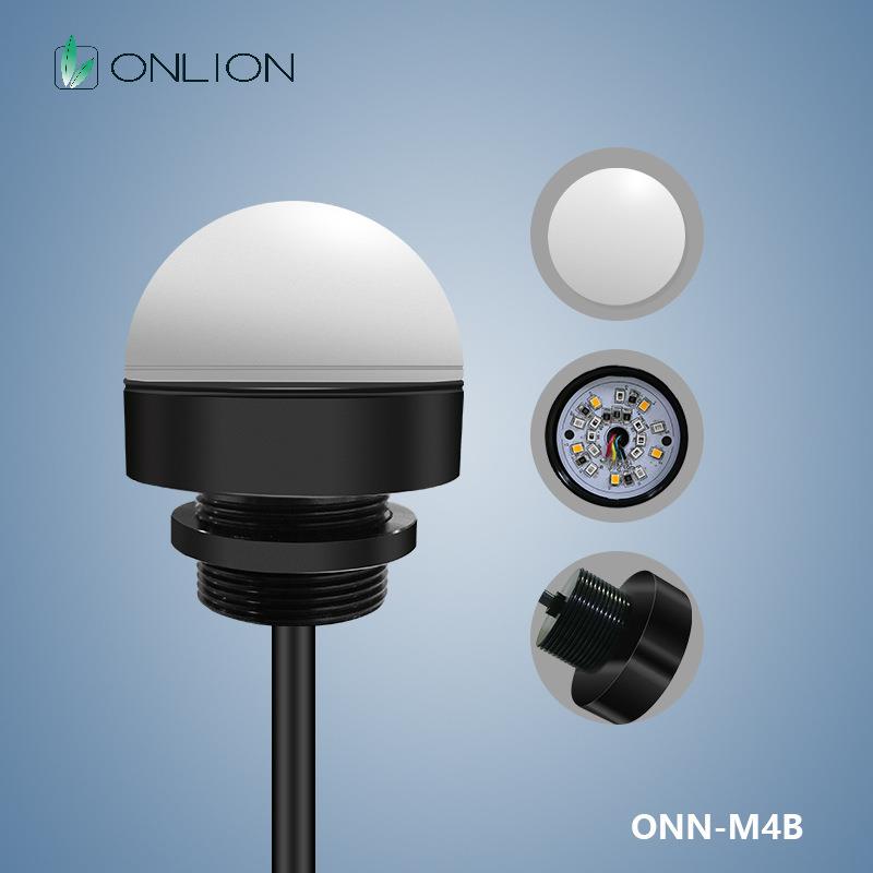 小型单层三色警示灯机床三色灯自动化三色灯ONN-M4B三色信号灯