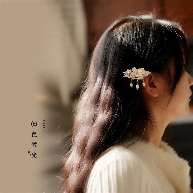 中国风蝶贝古典旗袍发饰仙气流苏发夹日常边夹复古少女古装头饰配,饰品/流行首饰/时尚饰品新,发饰,淘宝优惠券,粉丝福利购,淘宝优惠卷