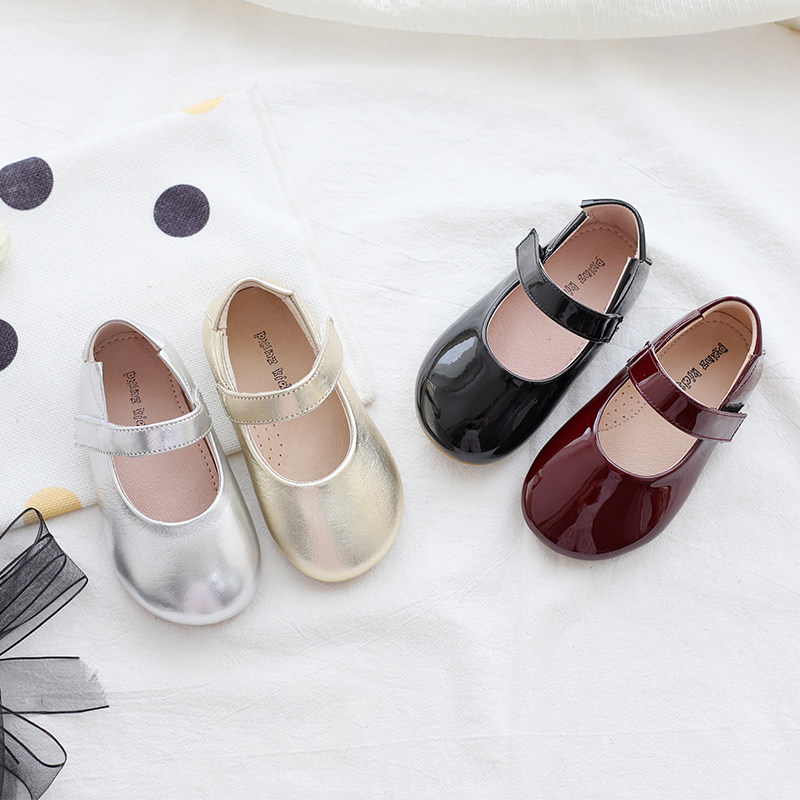 女童鞋秋款羊皮防滑童鞋儿童学步鞋银色皮鞋黑色女孩超洋气公主鞋,童鞋/婴儿鞋/亲子鞋,皮鞋,淘宝优惠券,粉丝福利购,淘宝优惠卷