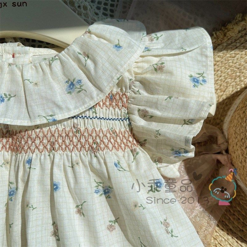 【绝美!炒薄!】女童夏季上衣 轻薄柔软纯棉单层印花飞袖娃娃衫,童装/婴儿装/亲子装,衬衫,淘宝优惠券,粉丝福利购,淘宝优惠卷