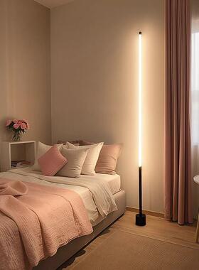 LED落地灯沙发旁边客厅卧室睡眠阅读氛围感装饰房间台灯床头暖光