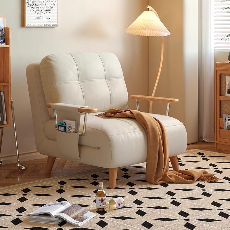 2025新款沙发床原木单人双人小户型客厅阳台可折叠伸缩沙发床两用