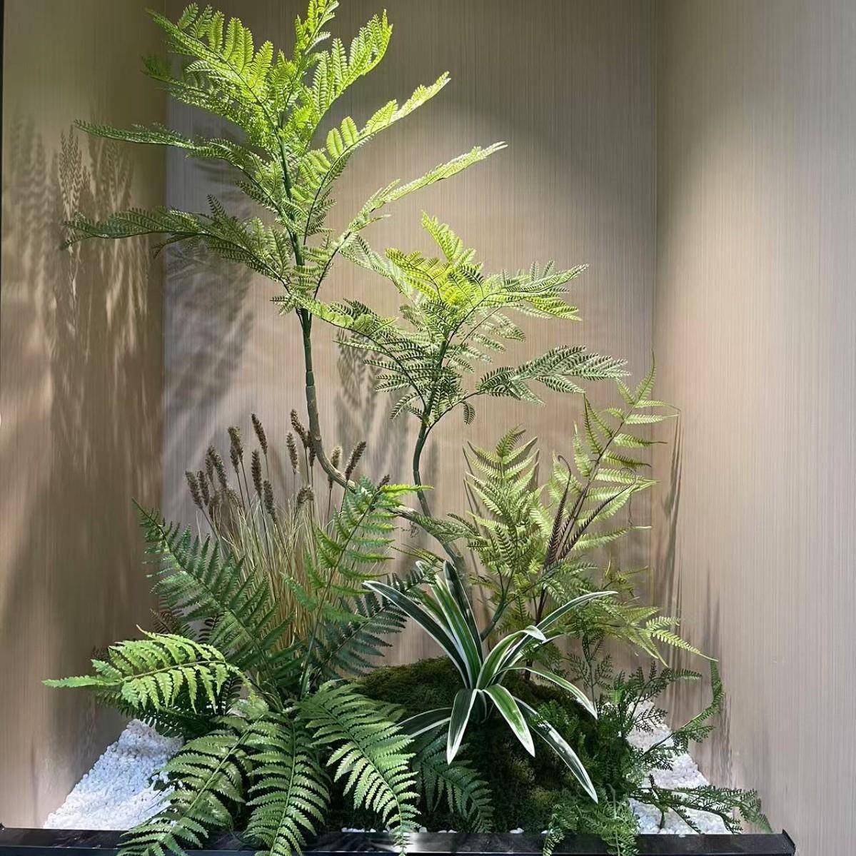 仿真绿植假树室内客厅装饰品办公室桌面摆件植物景观美陈