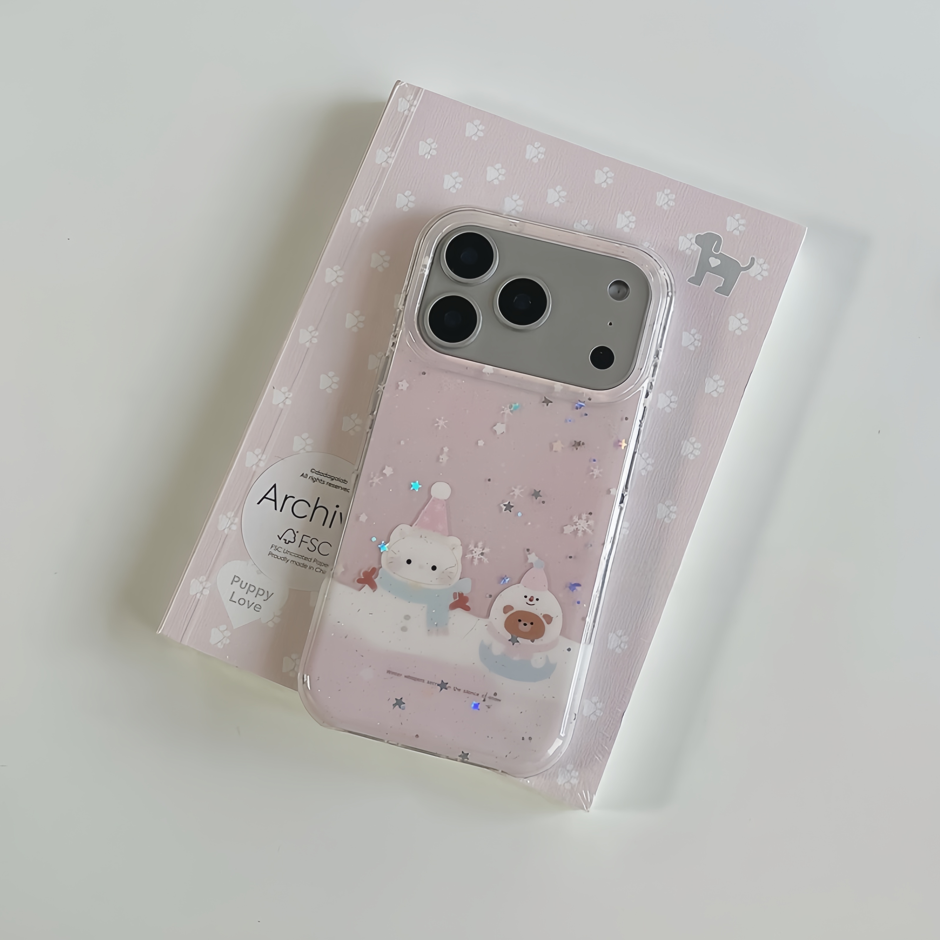 钰锴 ins韩系小众冬日少女粉可爱雪人kt猫适用苹果17ProMax手机壳iphone15新款16pro双层15pro防摔13保护套14