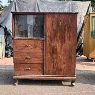 民俗怀旧老物件八十年代老家具橱柜复古老柜子木桌子道具装饰摆件