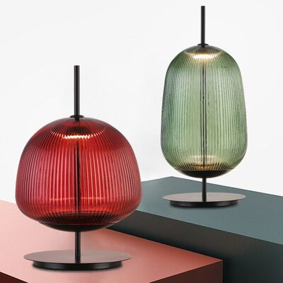 北欧风格装饰玻璃台灯现代简约客厅艺术轻奢书桌老人房卧室床头灯