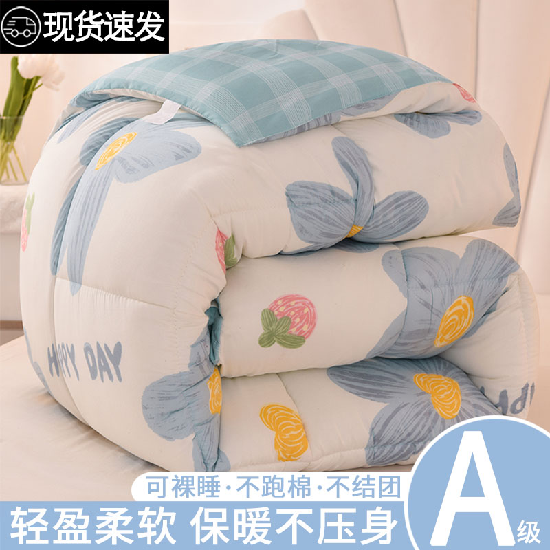 被子冬被加厚保h暖冬季棉被春秋被空调被单人宿舍被芯丝绵被褥棉