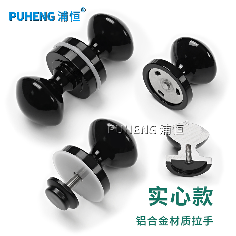 谷仓门拉手隐形门把手木门室内房门实心单K孔玻璃门把手柜门小拉