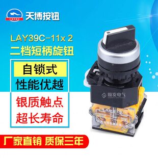 11X2 LAY39C LA38 11X 银点 台博按钮 2档2位旋转选择旋钮开关