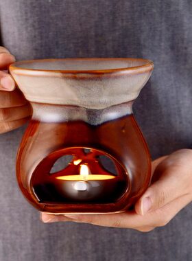 青司局 窑变古铜 | 复古 蜡烛陶瓷香薰炉 精油灯美容院家居
