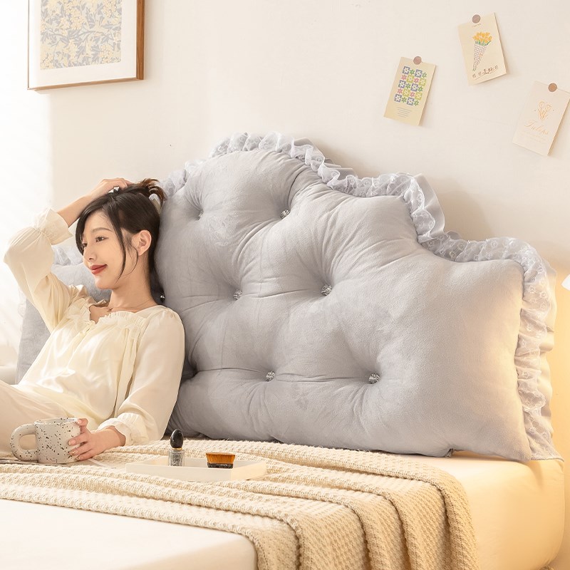 卧室床头靠垫遮丑可拆洗护腰v靠枕床上靠背神器加高榻榻米防撞软