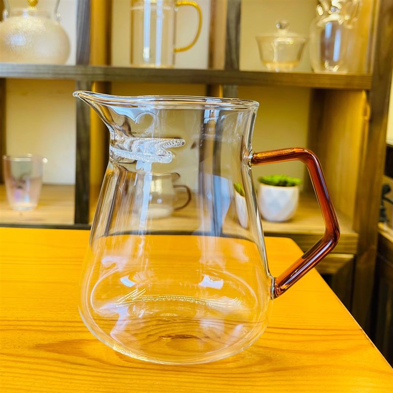 耐热玻璃茶壶 月牙过滤壶加厚绿茶壶F茶漏一体大容量分茶器泡茶壶