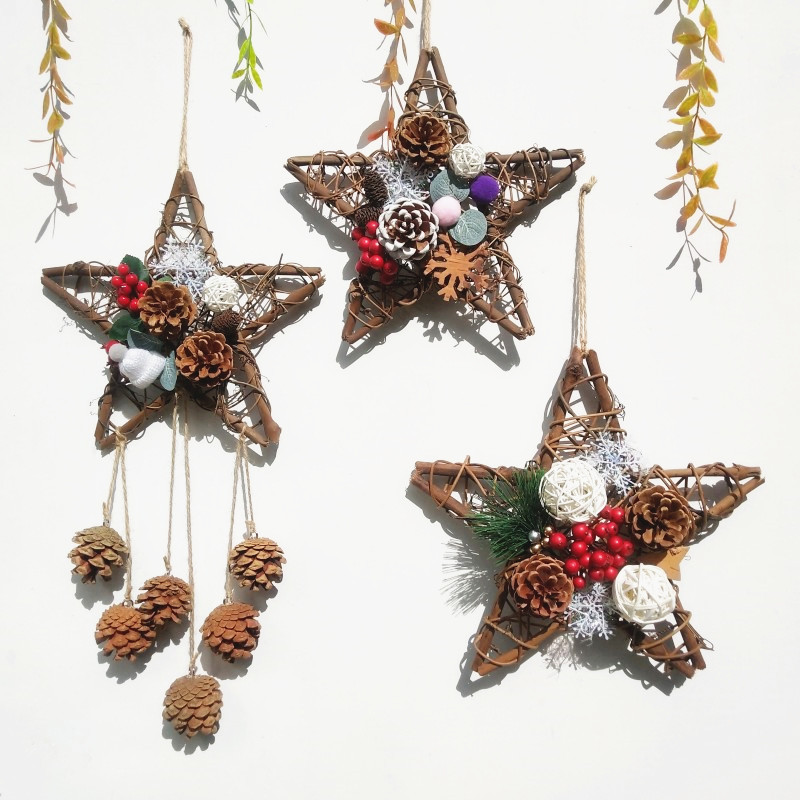 创意干树枝墙面装饰墙壁挂v饰幼儿园环创挂件森系墙上壁饰圣诞花