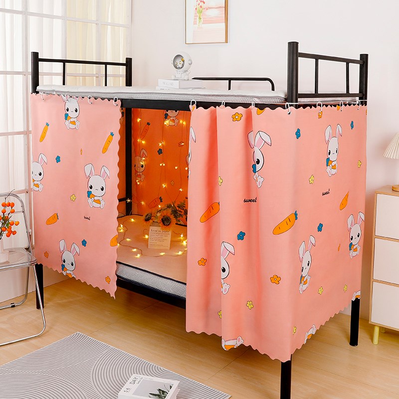 床帘学生宿舍上下铺床p幔全遮光布寝室下床加厚桌帘床围挡布遮挡