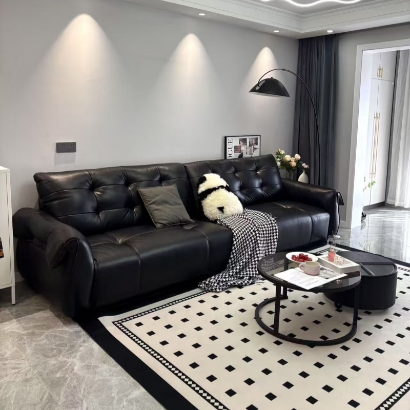 可伸缩功能电动零靠墙头层牛皮