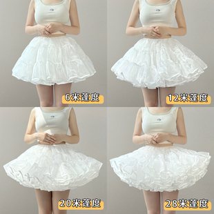 洛丽塔超暴力无骨纱撑狗短撑lolita鸭屁股狗短飞天裙撑花田喜事