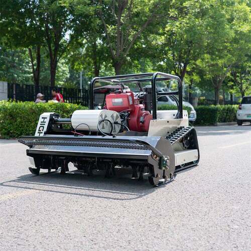 出口泰国农用履带式割草机  15马力智能遥控碎草机   lawn mower