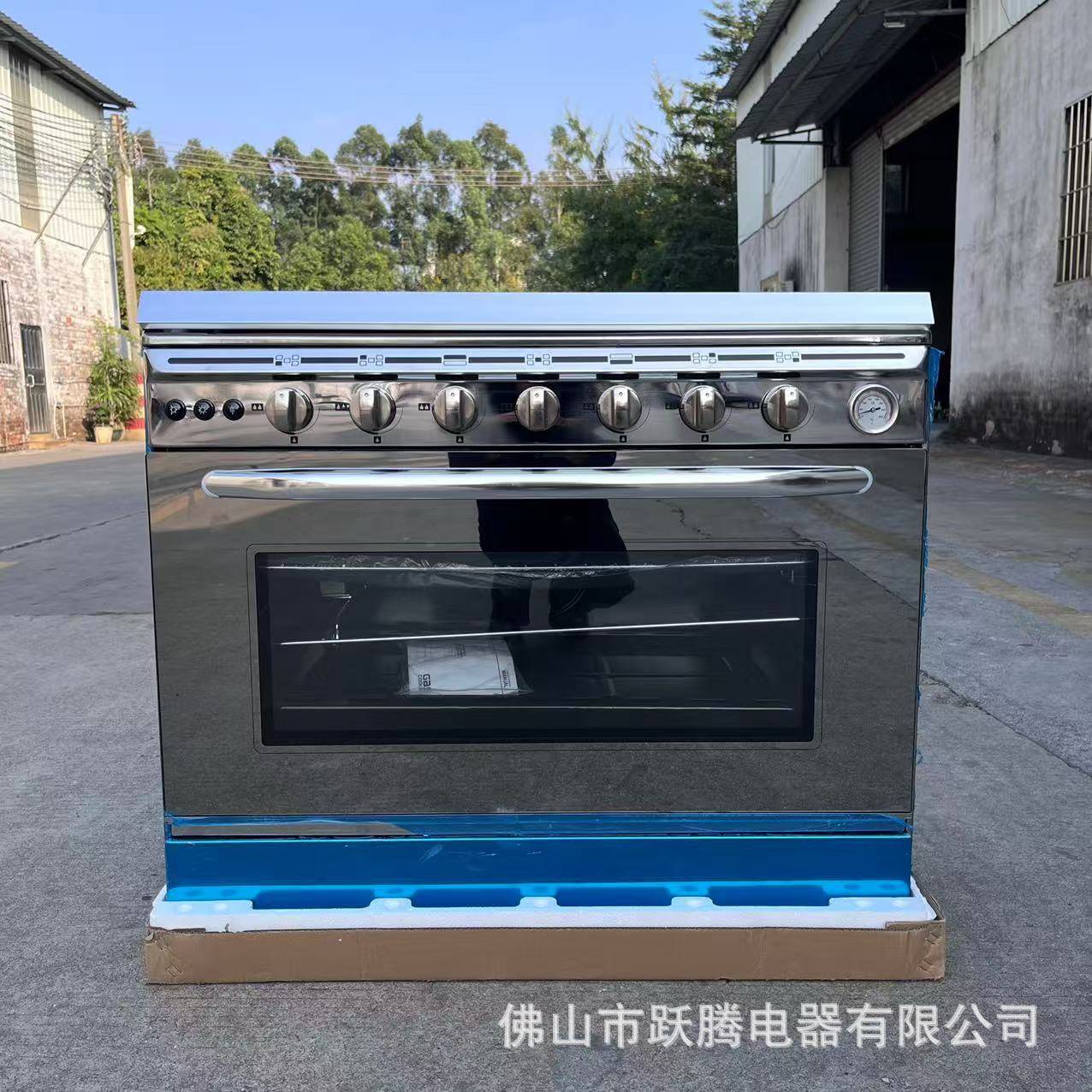 出口烤箱连体直立多功能带气烤箱5气6气95L gas&electric cooking