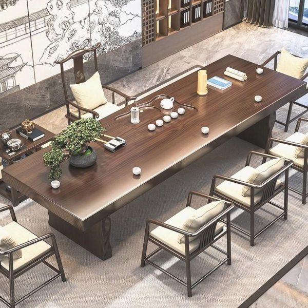 实木茶桌一体一整套轻奢办公室简约功夫茶台中式客厅泡茶桌椅组合,住宅家具,家用茶台/茶桌,淘宝优惠券,粉丝福利购,淘宝优惠卷