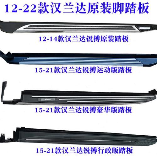 12-14汉兰达脚踏板15-21锐搏原装侧踏板22-24款汉兰达迎宾外踏板