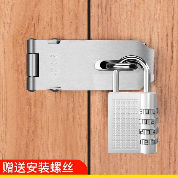 不锈钢门锁挂锁老式简易锁具90度木门密码锁扣家用卧室抽屉柜门锁,基础建材,明插销,淘宝优惠券,粉丝福利购,淘宝优惠卷