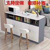 家用小户型吧台桌定制厨房餐厅客厅沙发隔断柜多功能餐边柜高脚桌