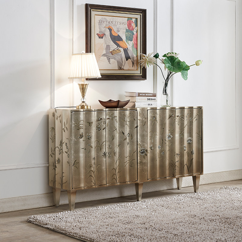 欧式玄关柜客厅隔断柜彩绘装饰收纳柜烤漆美式轻奢风酒柜实木鞋柜,住宅家具,门厅/玄关柜/玄关架,淘宝优惠券,粉丝福利购,淘宝优惠卷