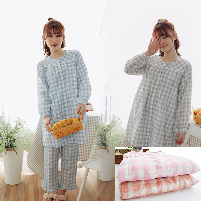 加肥加大夏季薄款纯棉月子服双层纱布孕妇装全棉睡衣哺乳衣产房裙,孕妇装/孕产妇用品/营养,家居服套装,淘宝优惠券,粉丝福利购,淘宝优惠卷