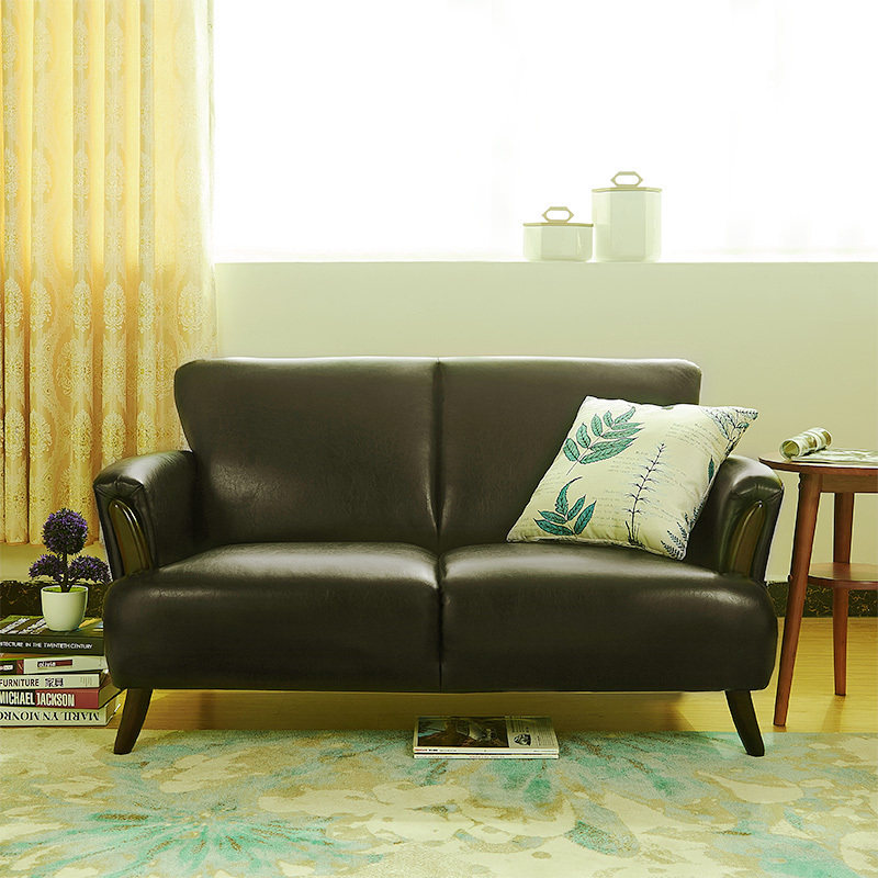 日式小户型布艺皮艺沙发木制北欧办公单个双人三人客厅简约皮沙发,住宅家具,皮艺沙发,淘宝优惠券,粉丝福利购,淘宝优惠卷