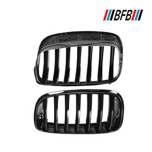 适用宝马X5E70ABS亮黑双肾中网前杠进气口格栅07-13款X5鼻头