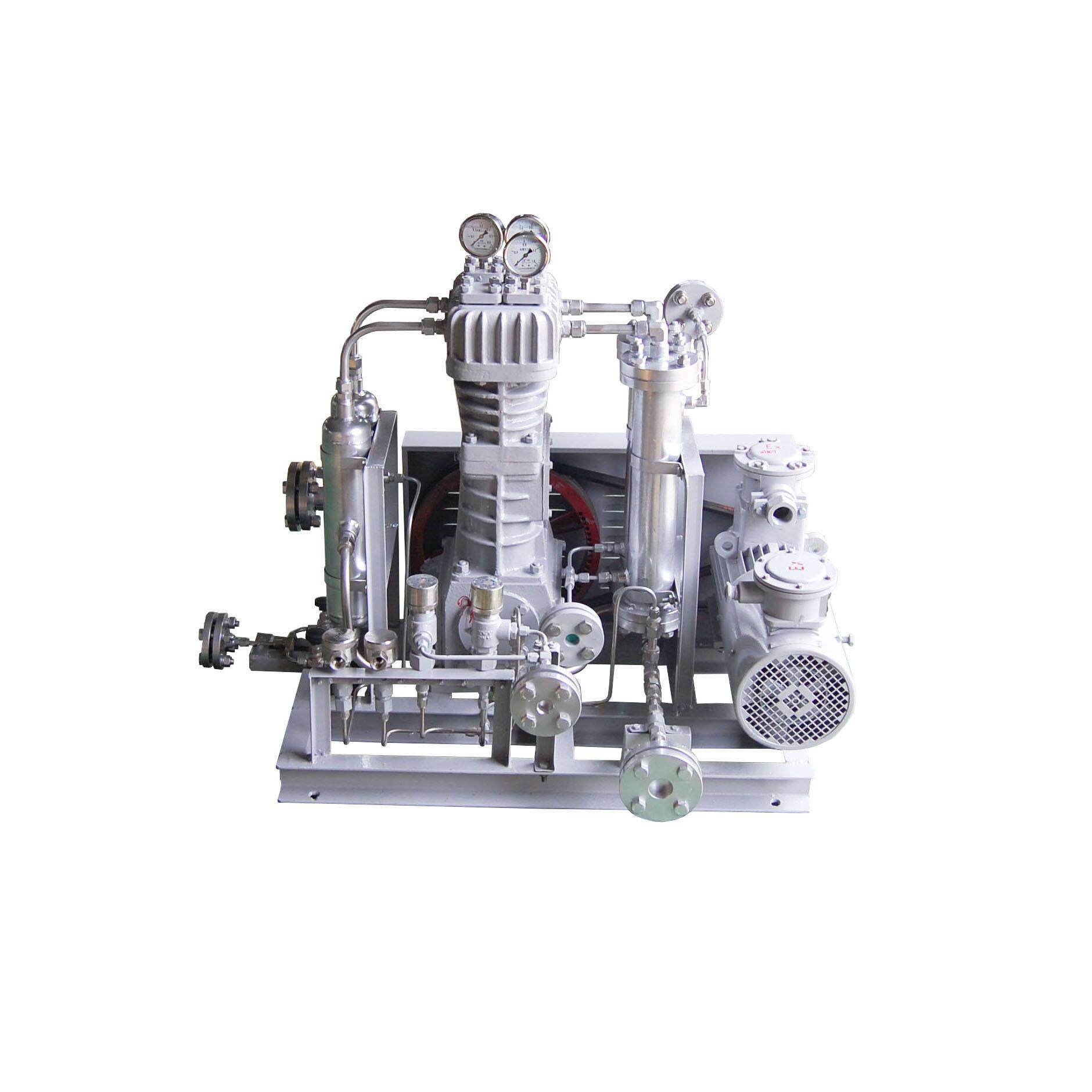 氦气压缩机工作原理增压泵提纯高效安稳特殊气自动化静音