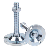 重型镀锌固定调节脚杯M125实心调整支撑关节蹄脚机床地脚螺丝M150