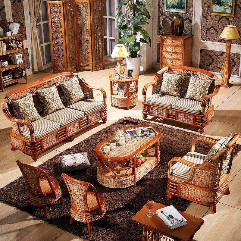 藤沙发组合客厅藤椅沙发组合五件套藤竹实木沙发藤艺沙发藤编,特色手工艺,其他特色工艺品,淘宝优惠券,粉丝福利购,淘宝优惠卷