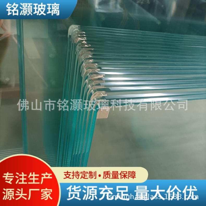 12MM超白玻璃桌面家具钢化玻璃实心玻璃砖生产制作销售