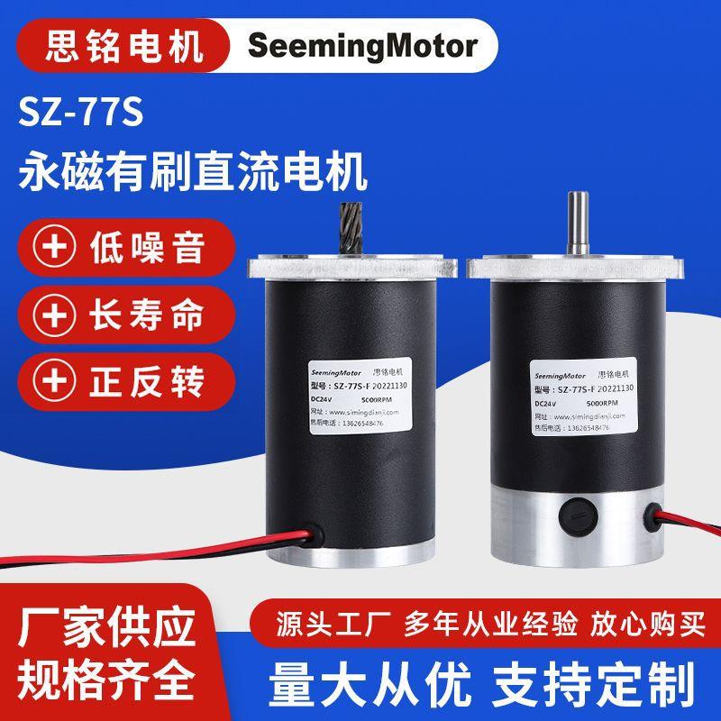 机械设备电机SZ-77S齿轮箱永磁有刷直流电机健身器材直流电机