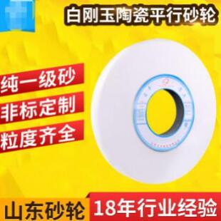 供应白钢玉砂轮陶瓷结合剂砂轮WA350*40*75平形平面磨床砂轮