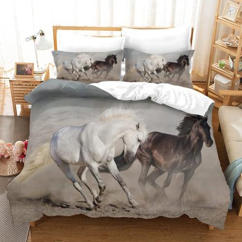 动物印花三件套 工厂涤纶床单被套可 春季新款热卖四件套