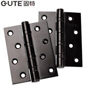 固特 大门合页静音不锈钢黑色4寸加厚实木门房门活页铰链轴承合叶