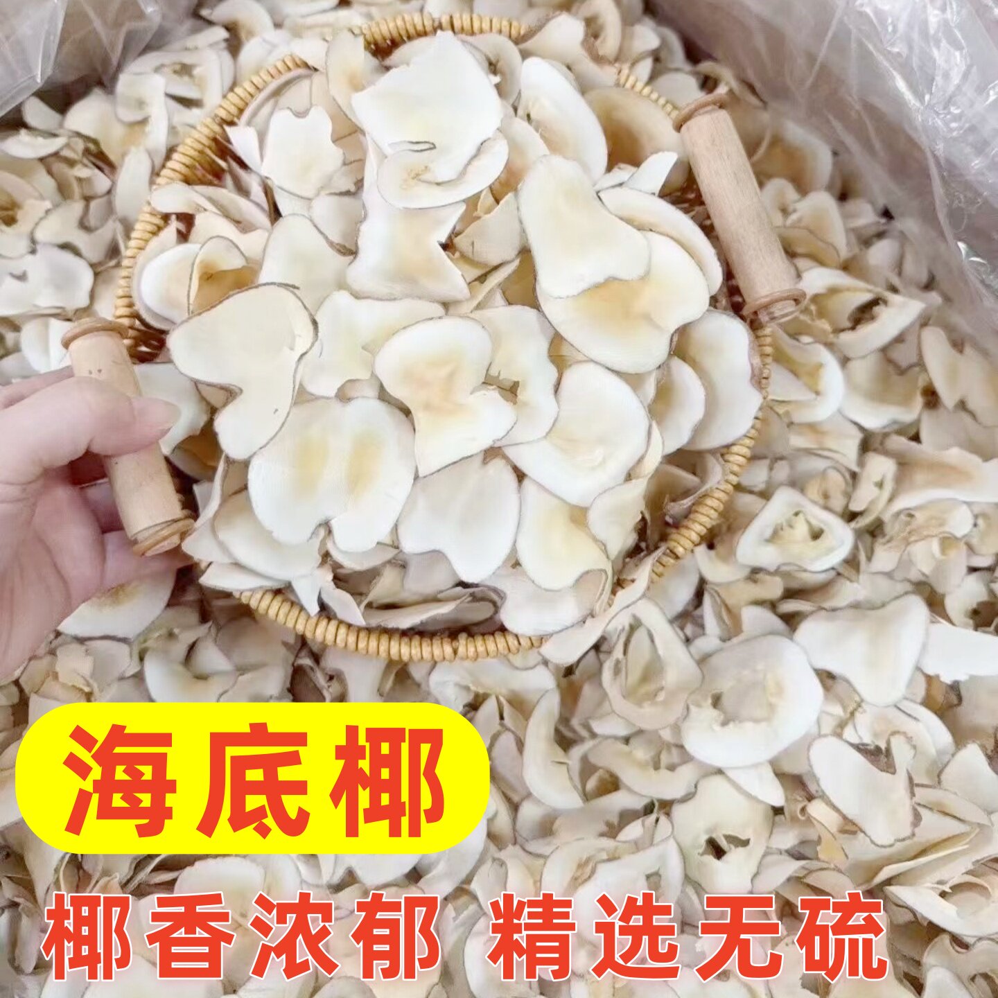 新鲜特级无硫海底椰片干货500g滋补煲汤材料新鲜正宗浓香海底椰