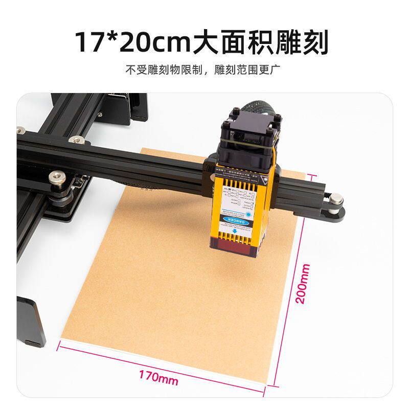 雕将激光雕刻机小型全自动大面积切割木材镭射不锈钢铭牌打刻机