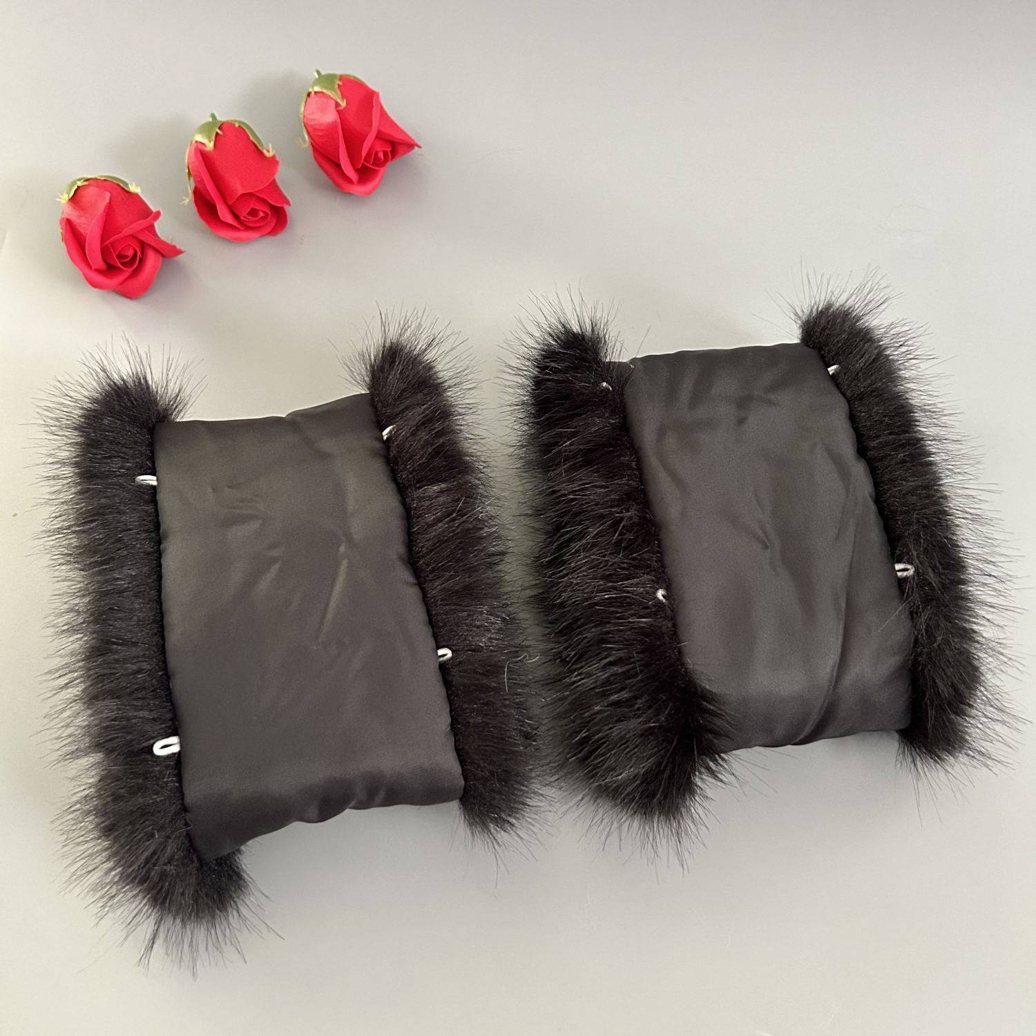 袖口毛圈大衣毛毛袖套保暖松紧扣眼套袖防风袖口护手环仿狐狸毛绒,服饰配件/皮带/帽子/围巾,防晒袖套,淘宝优惠券,粉丝福利购,淘宝优惠卷