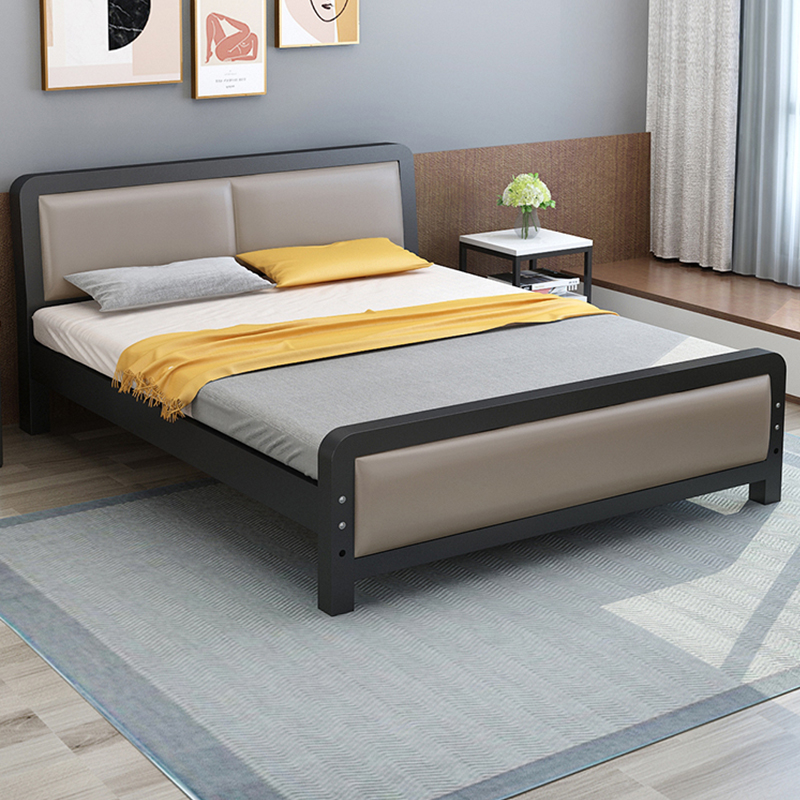 铁艺床双人床1.8m现代简约加厚加粗1.5K米公寓单人铁架网红公主床