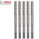 博世电锤冲击钻钻头两坑两槽混凝土圆柄四坑过墙转头5系圆头锤头